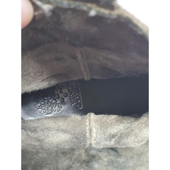 VINCE CAMUTO ARMY GREEN SUEDE ANKLE BOOTS BOOTIES WOMEN SIZE 7 UTILITY - Picture 10 of 11